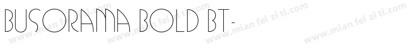 Busorama Bold BT字体转换